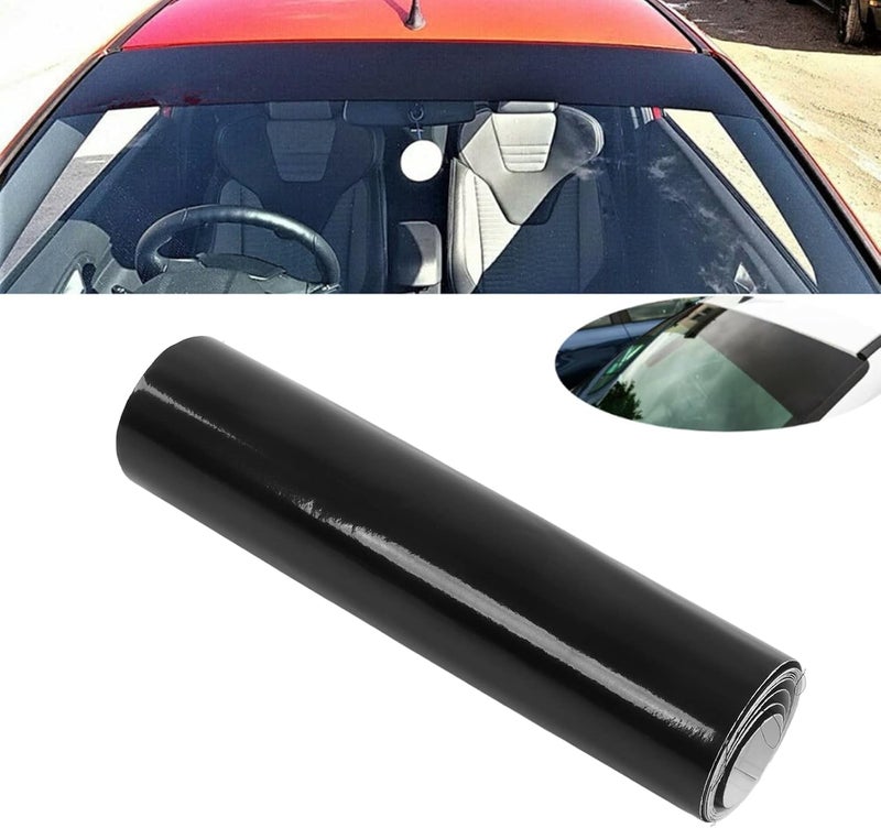 Ejoyous Windshield Sun Protection Strips with Scraper - Black Universal Shade for Car Front Window - Image 2