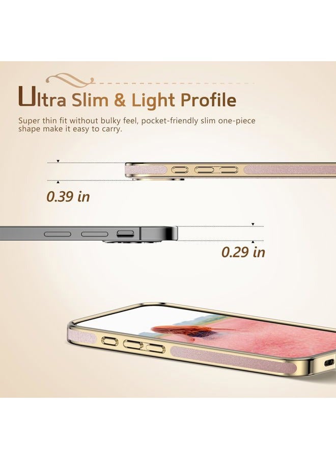 LOHASIC Leather Case for iPhone 16 Pro Max 6.9 Inch 2024 Slim Vintage Stylish Cute Leather Back Cover Protective Case for Girls Women Rose Gold - Image 3