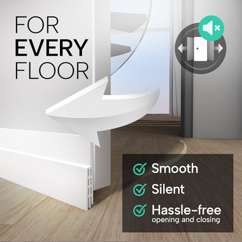 Vellure® Door Draft stoppers for Bottom of Door - New Premium Door Sweep/Door Seal Strip (Save Energy – installs Quickly and Easily) Door Weather Stripping, Ideal for Keeping Out Cold (5x39 White) - Image 4
