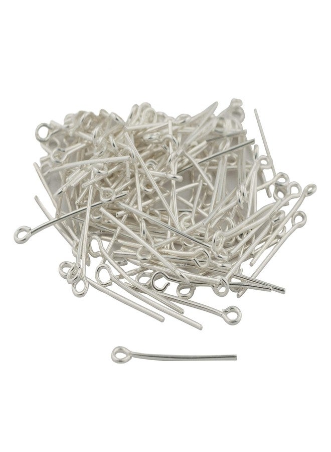 VENERARE Metal Eye Pins | Pack of 100 | 20mm | 3/4 inches | Silver-Tone | Great for Making Chain-Link and Beaded Rosaries, Bracelets. Necklaces, and Earrings | Made in Italy - Image 5