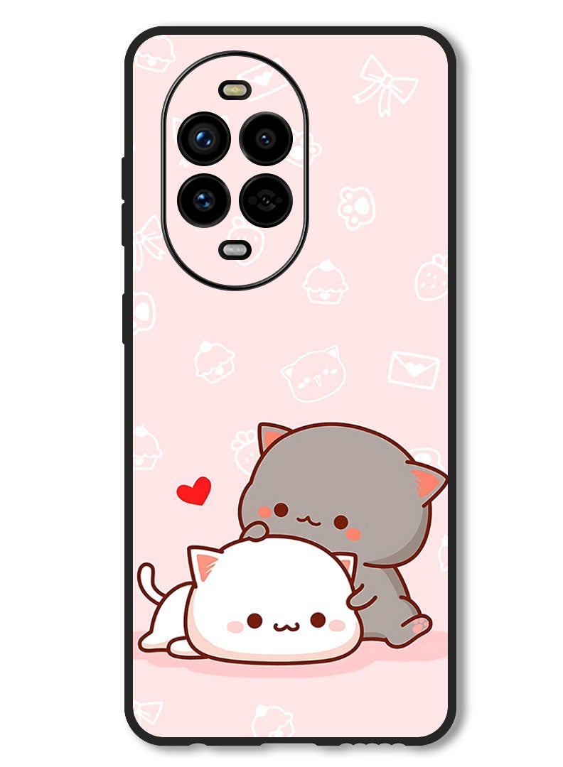 Theodor Case Compatible with Huawei Nova 13 Pro Protection Shockproof Bumper Cover Cat Lovers - Image 1