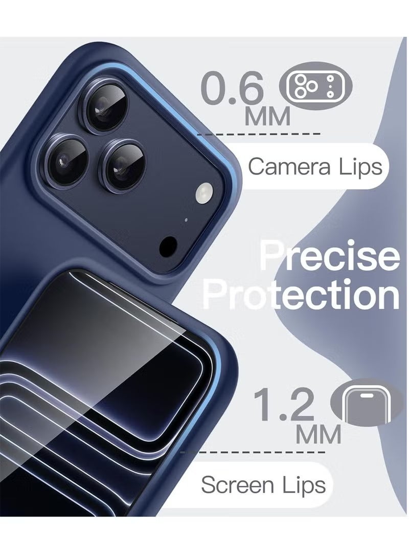 Bobo iPhone 17 Pro Max Case Liquid Soft Silicone iPhone 17 Pro Max Cover Anti Scratch with Inside Microfiber Lining Shockproof Protective Phone Case for iPhone 17 Pro Max - Image 5