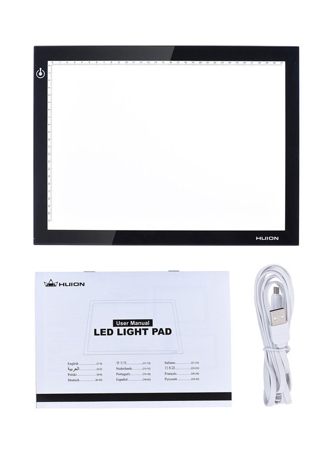 هيون لوح بإضاءة LED مع مقبس USB أسود - Image 5