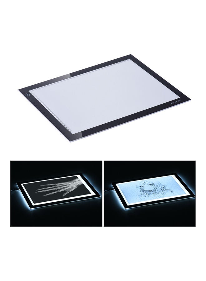 هيون لوح بإضاءة LED مع مقبس USB أسود - Image 1