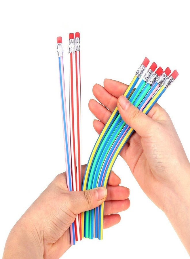 DECORA 50pcs Soft Flexible Bendy Pencils for Kids Children School Fun Equipment Novelty Easter Toys Pack of 50 - Image 2