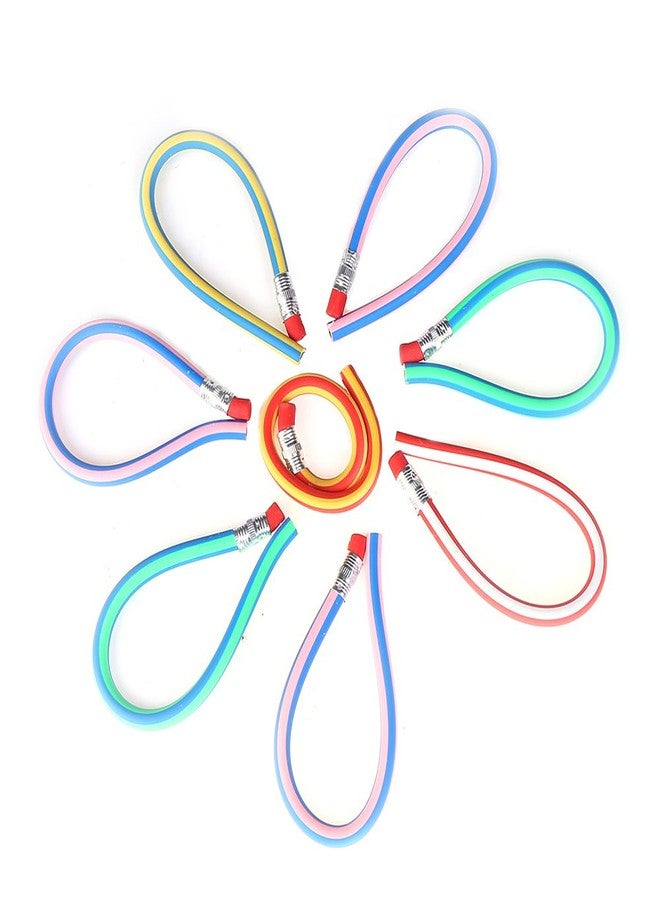 DECORA 50pcs Soft Flexible Bendy Pencils for Kids Children School Fun Equipment Novelty Easter Toys Pack of 50 - Image 3