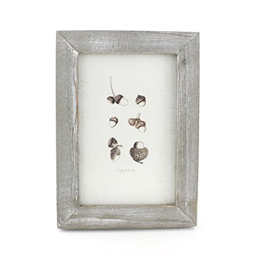 Zhenzan Frames 4x6 Inches Simple Rectangular Desktop Family Picture Photo Frame with Glass Front (Grey) - Image 1