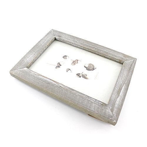 Zhenzan Frames 4x6 Inches Simple Rectangular Desktop Family Picture Photo Frame with Glass Front (Grey) - Image 3