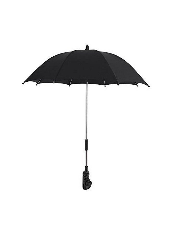 Keenso مظلة شاطئ، مظلة شمس، مظلة عربة، مظلة عربة أطفال، مظلة شمسية UV مع مشبك لعربة التسوق، الكرسي المتحرك - Image 1