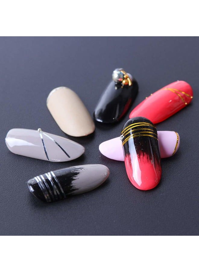 Artdone 38Pcs Nail Striping Tape Lines Kit With Nail Art Pens Dotting Tools And Liner Brushes For Gel Polish Small Detail Drawing Design Paint - Image 5