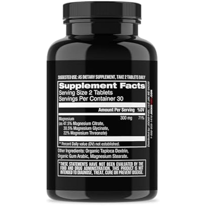 Jocko Fuel Magnesium Complex Supplement - Magnesium Glycinate, Citrate, & Taurate Capsules Dietary Supplement for Muscle Recovery & Relaxation, Heart, Nerve, Bone Support, & Sleep 30-Day Supply - Image 2