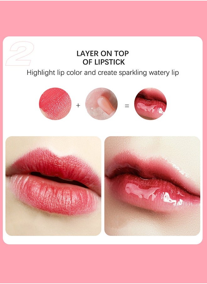 ibcccndc Hydrating Lip Glow Oil, Moisturizing Lip Glow Oil, Nourishing Glossy Transparent Lip Oil, Plumping Lip Oil, Lip Balm, Non-sticky Tinted Toot Lip Balm for Lip Care (CHOCOLATE) 6ml  - Image 3