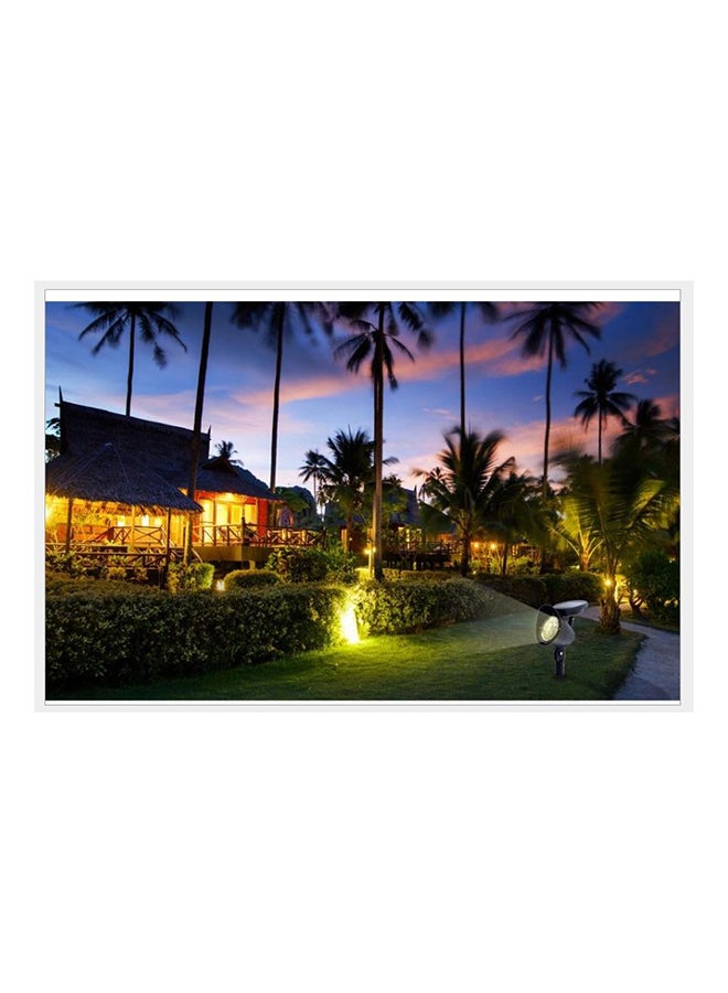 4 Pack Outdoor Solar Pathway LED Spotlight Lamp Black ‎6.34 x 6.06 x 6.06inch - Image 3