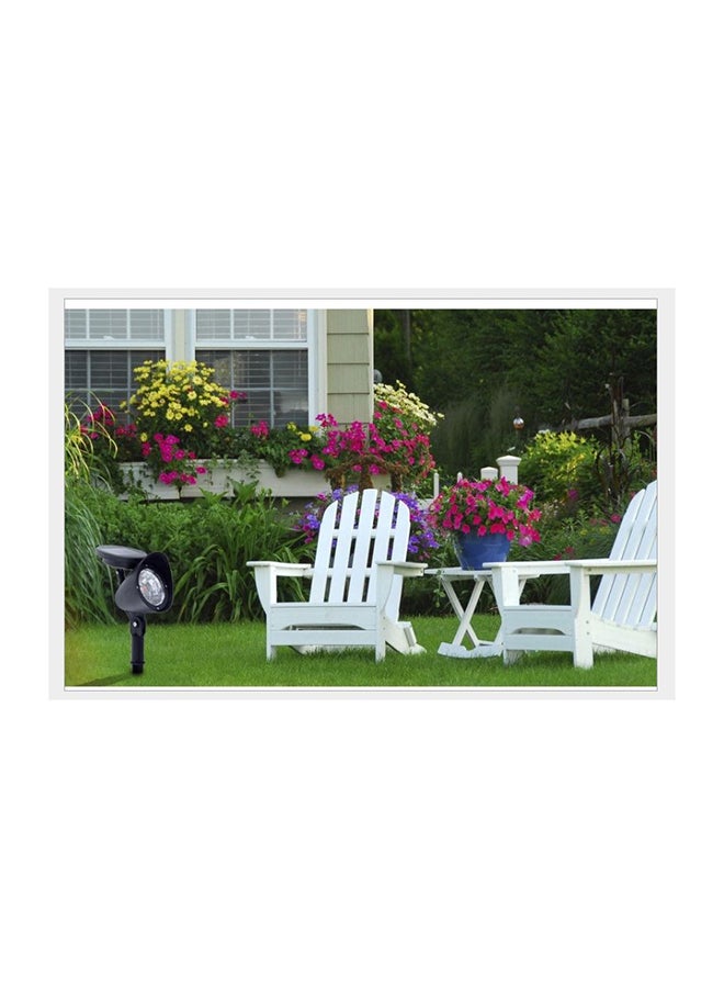 4 Pack Outdoor Solar Pathway LED Spotlight Lamp Black ‎6.34 x 6.06 x 6.06inch - Image 2