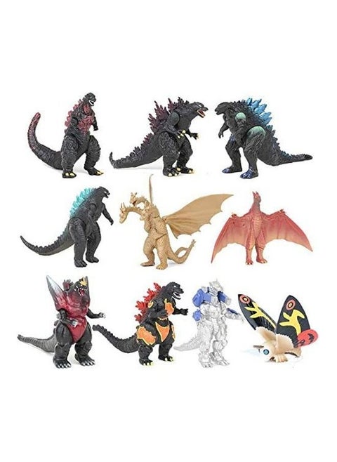 10-Piece Godzilla King Of The Monsters Action Figures