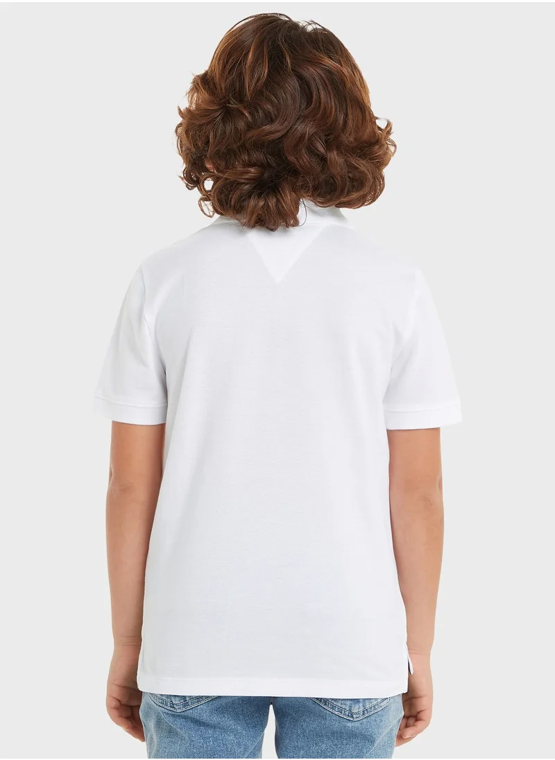 TOMMY HILFIGER Kids Logo Regular Fit Polo