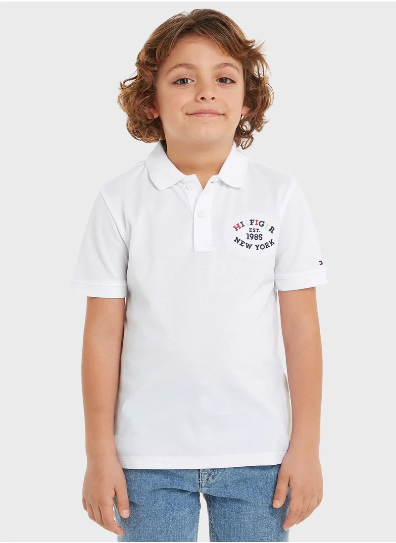 TOMMY HILFIGER Kids Logo Regular Fit Polo