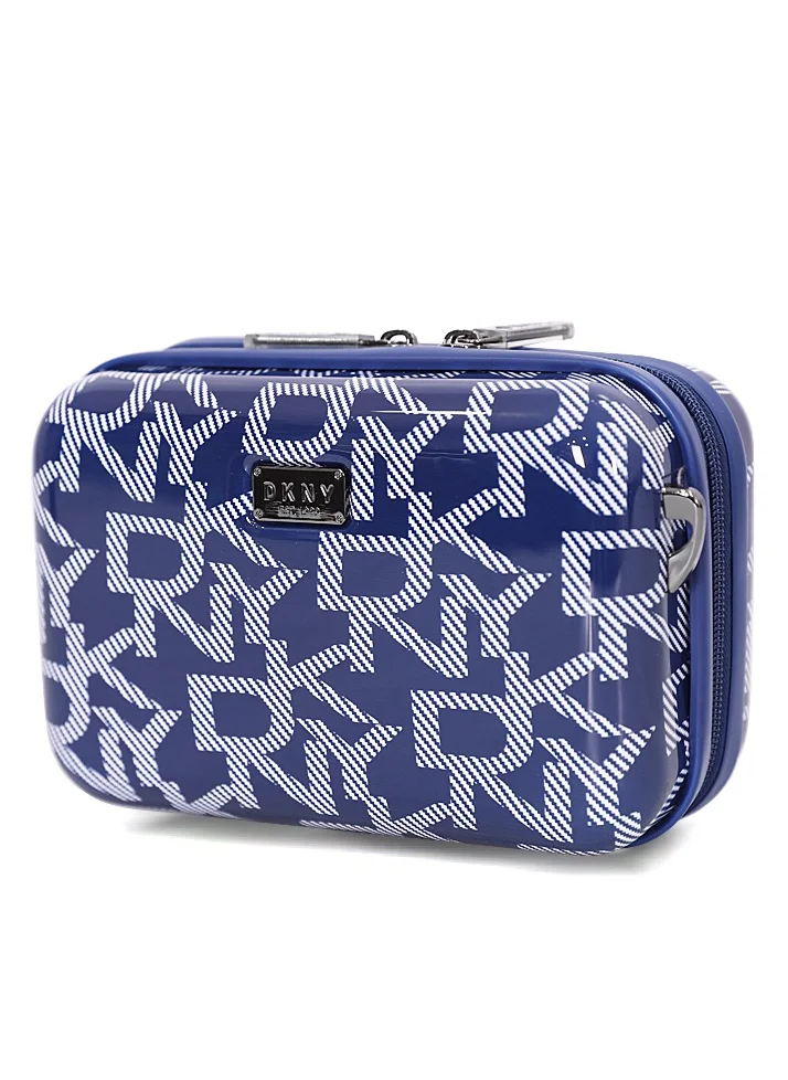 DKNY DKNY Deco Signature Beauty Case Makeup Travel Lighted Case, Cosmetic Bag Organizer Professional Adjustable Divider Storage, Waterproof Portable Make up Train Box Accessories