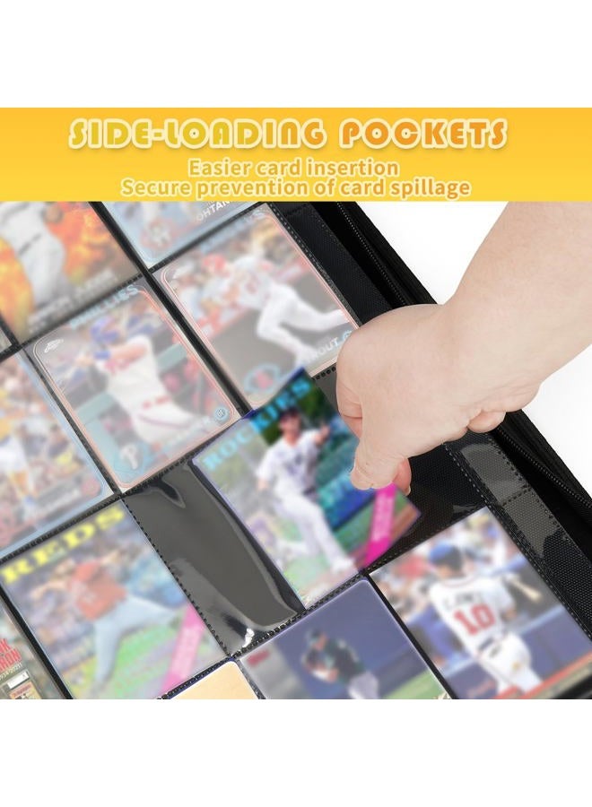 OTMOTMO Premium 1000+ Pockets Trading Card Binder, 16-Pocket Ringless Side-Loading Album for TCG, MTG, Lorcana, Sports & Standard-Size Cards (Red) - Image 3