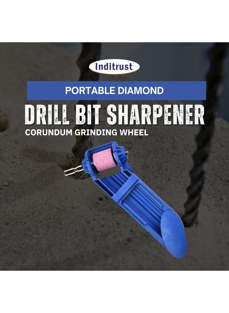Inditrust - Inditrust Portable Diamond Drill Bit set Sharpener Powered Tool Parts Sharpening Tool Corundum Grinding Wheel for IronBased Drill Bits - Image 1