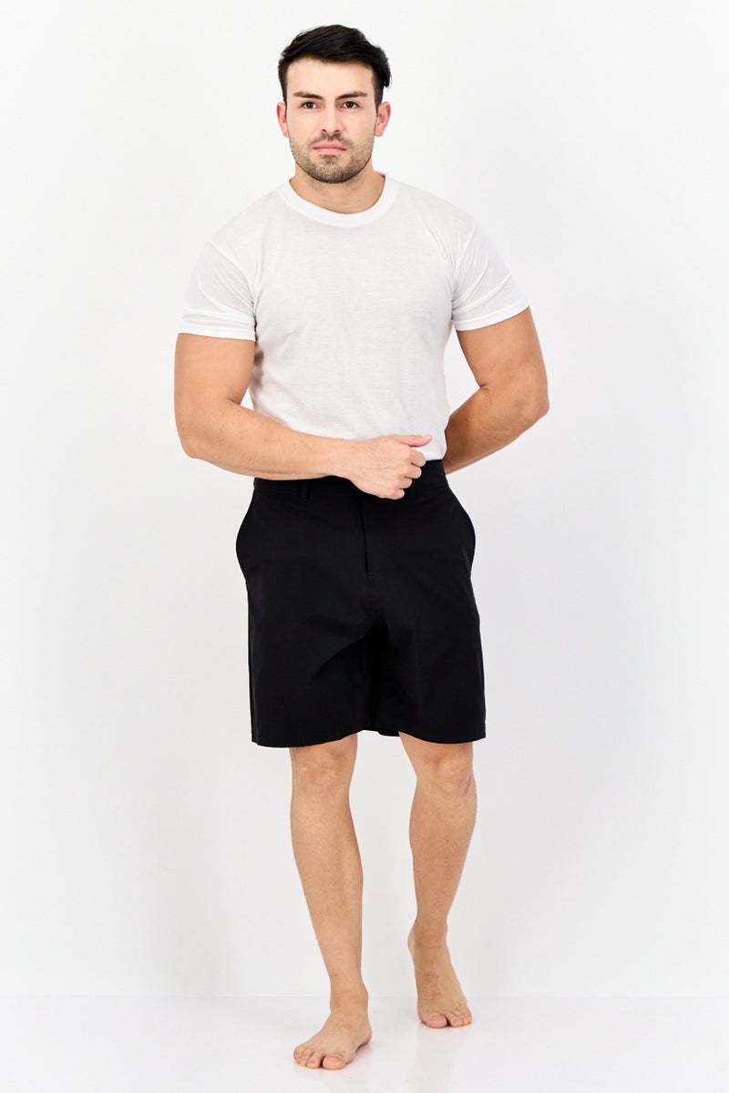 Adidas Men Brand Logo Board Shorts, Black  - Image 3