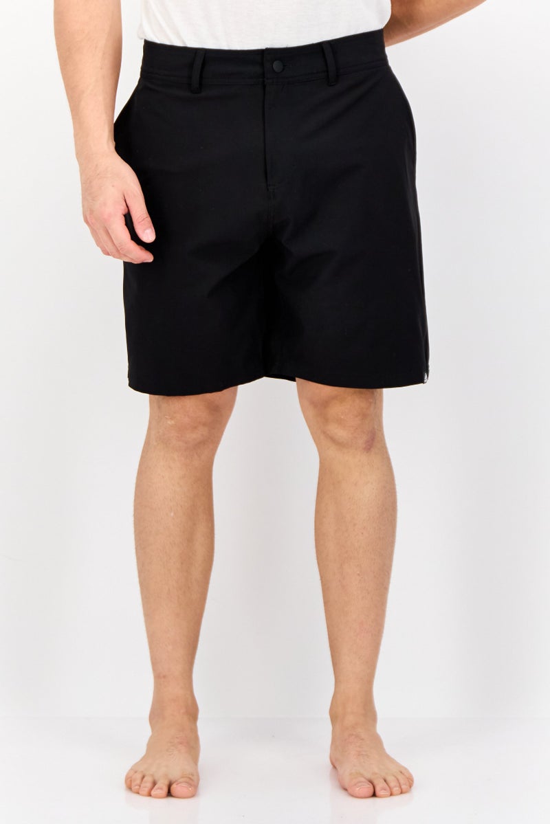 Adidas Men Brand Logo Board Shorts, Black  - Image 1