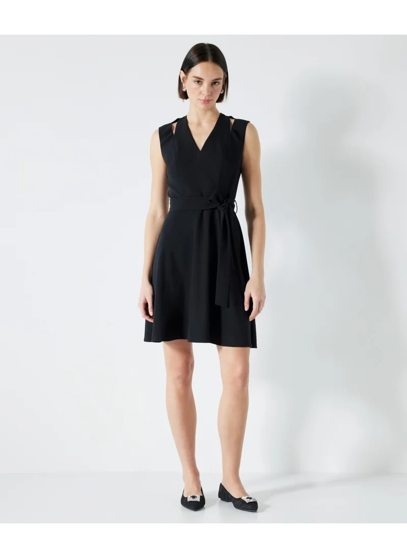 Miss İpekyol Belted Cutout Dress