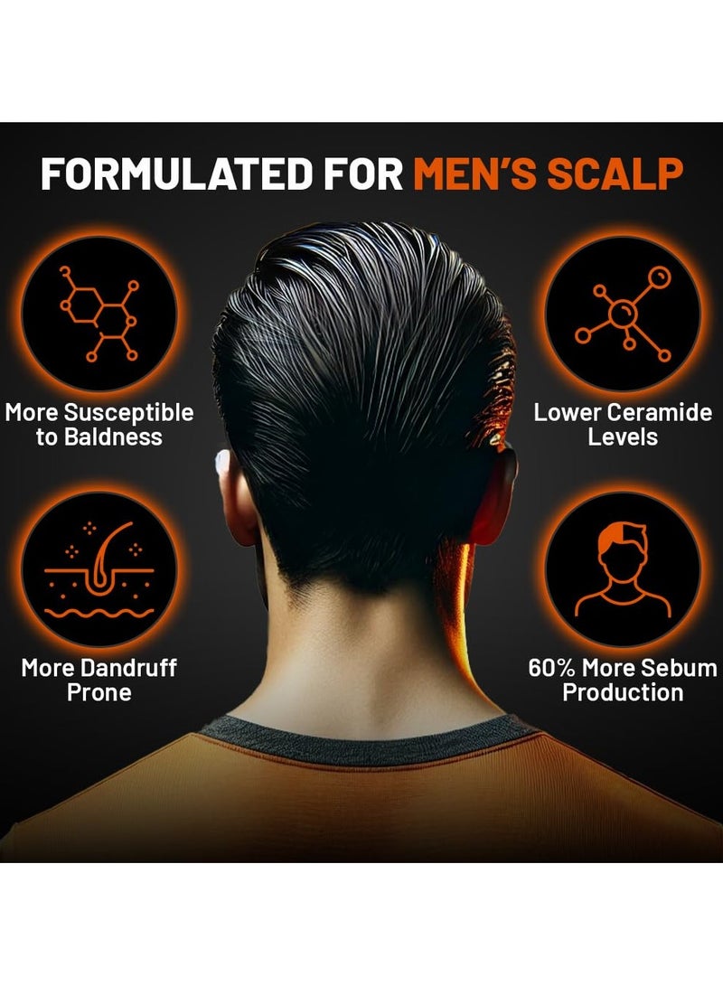 هيفادو شامبو يومي للتخلص من السموم للرجال - مضاد للقشرة والحكة وتقشر فروة الرأس - يحارب تراكم الأوساخ والأوساخ والزيوت والماء العسر - شجرة الشاي والفحم والنعناع وزيت جوز الهند - خالٍ من الكبريتات، 250 مل، 250 مل - Image 4