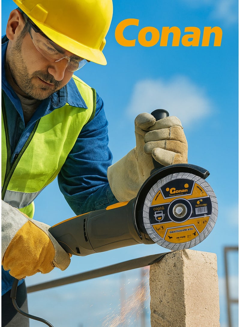 Conan Turbo Diamond Cutting Disc 4.5", Model COD745, 22.23mm Arbor, For Wet & Dry Cutting - Image 2