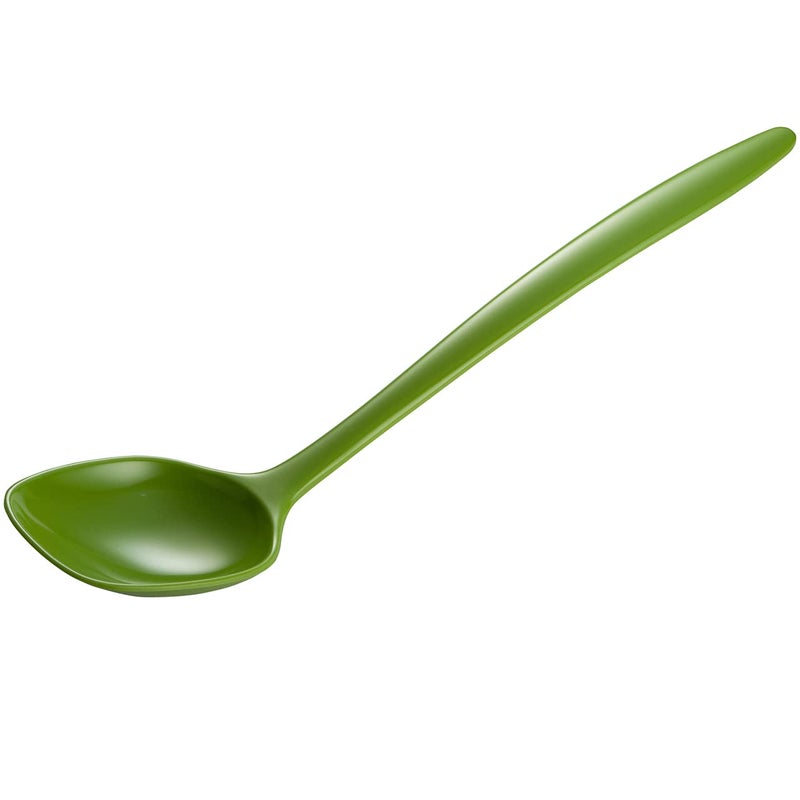 Gourmac 12Inch Round Melamine Spoon Green