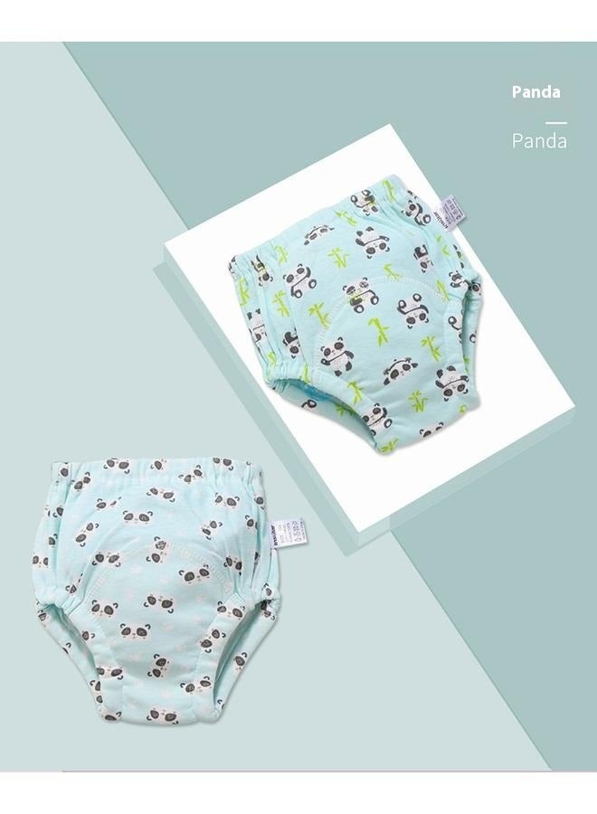 2 Piece Training 6 Layers Breathable Cotton Toddler Underwear  Leak Proof Training Pants Diapers Potty Training Swim Pants Learning Pant Pants Reusable Training Newborn Fabric (Cotton) - Image 4