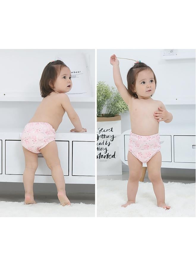2 Piece Training 6 Layers Breathable Cotton Toddler Underwear  Leak Proof Training Pants Diapers Potty Training Swim Pants Learning Pant Pants Reusable Training Newborn Fabric (Cotton) - Image 5
