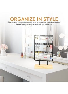 AC&L AC&L Jewelry Organizer Earning Holder with 36 Holes, Jewelry Display Stand For Earrings and Jewelry, Aesthetic Ear Stud Hanger, Gift For Women Girls  - Image 2