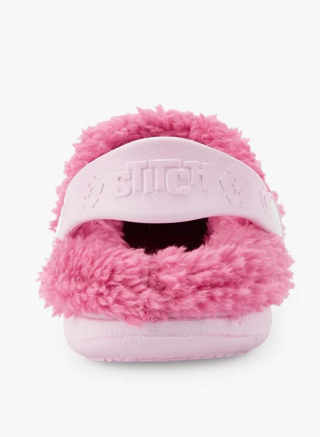 Disney PINK Disney Girls Lilo and Angel Faux Fur Clogs for Women | Best Price UAE