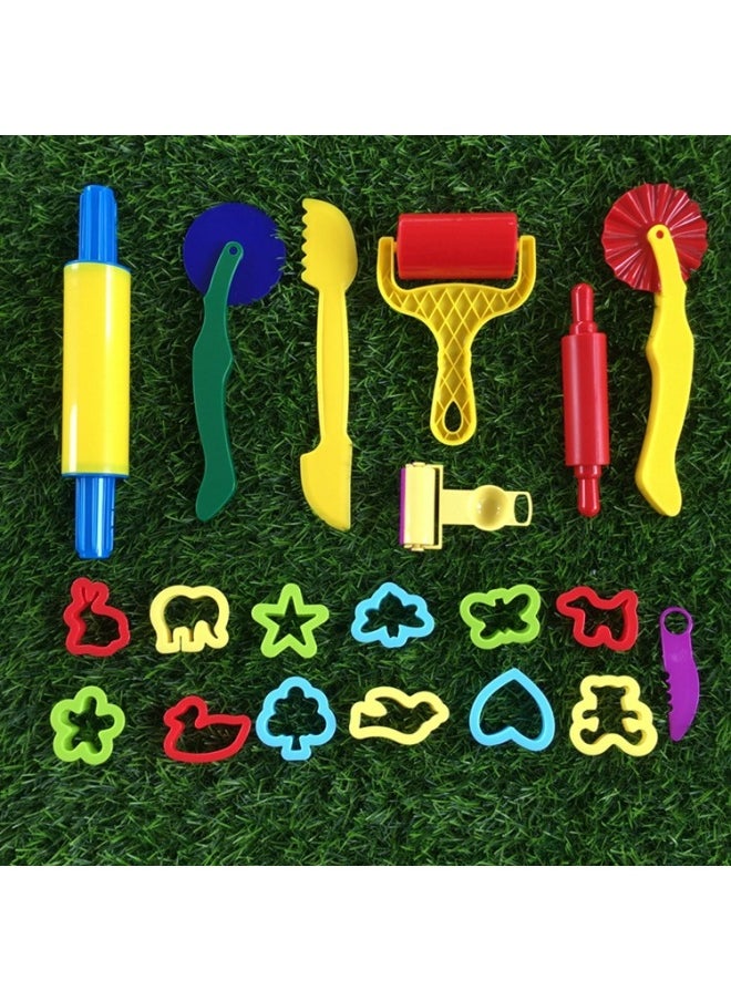 null - Educational Science And Education Colored Clay World Sea, Land And Air Animal Happy Handmade Model Student Making Plasticine Tools 76 Pieces-Specifications:76p Colored Clay Mold Suit - Image 1