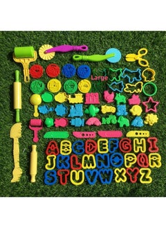 Educational Science And Education Colored Clay World Sea, Land And Air Animal Happy Handmade Model Student Making Plasticine Tools 76 Pieces-Specifications:76p Colored Clay Mold Suit