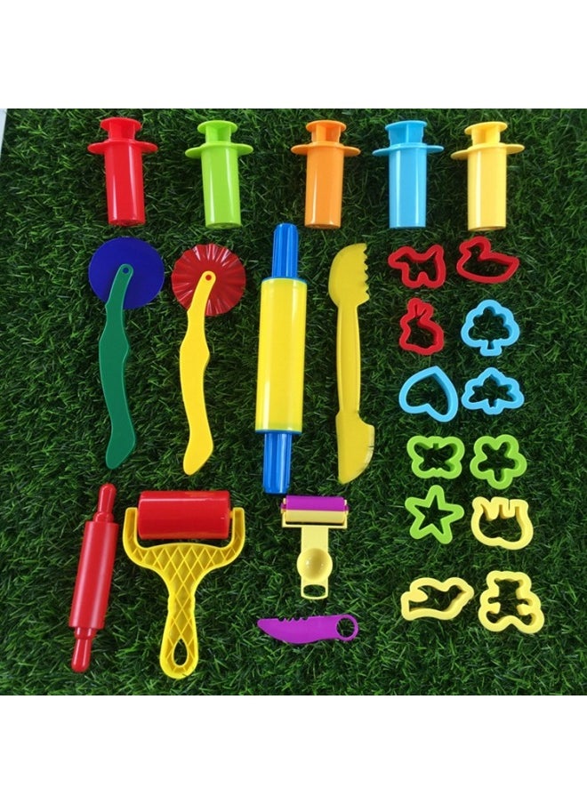 null - Educational Science And Education Colored Clay World Sea, Land And Air Animal Happy Handmade Model Student Making Plasticine Tools 76 Pieces-Specifications:76p Colored Clay Mold Suit - Image 1