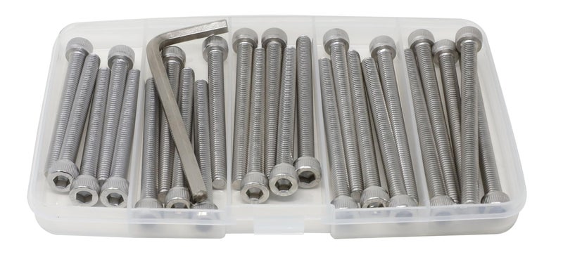 Iexcell 25 Pcs M6 X 60/65/70/75/80 Stainless Steel 304 Hex Socket Head Cap Screws Bolts Assortment Kit - Image 2