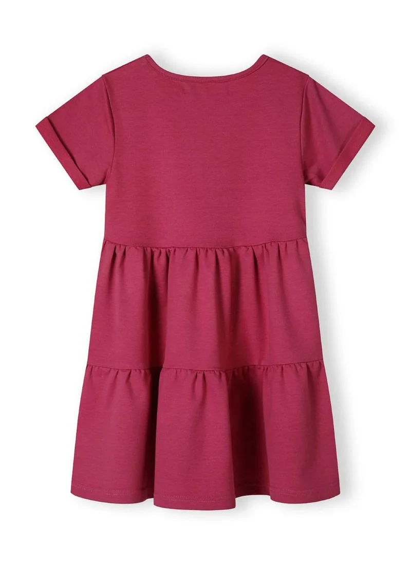 مينوتي Teens Short Sleeve Fleece Tiered Dress