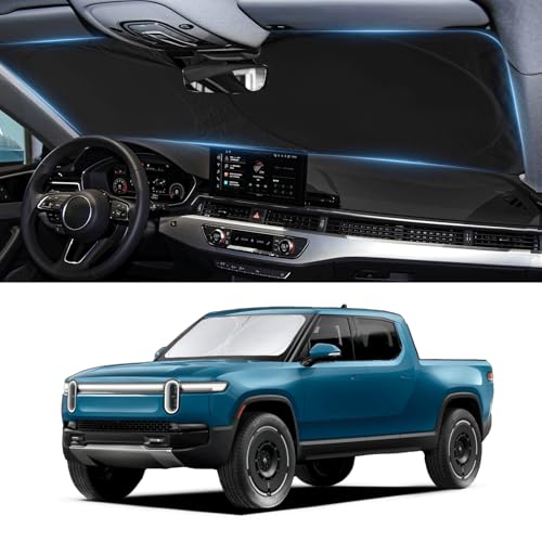 INSAUTO Sunshade Sun Shade for 2018-2024 2025 Jeep Wrangler JL JLu JK JKU Windshield Cover Custom Fit 2020-2025 2026 Jeep Gladiator Front Window Shields Protector 210T Reflective Blocks UV Rays Keep Cool - Image 3