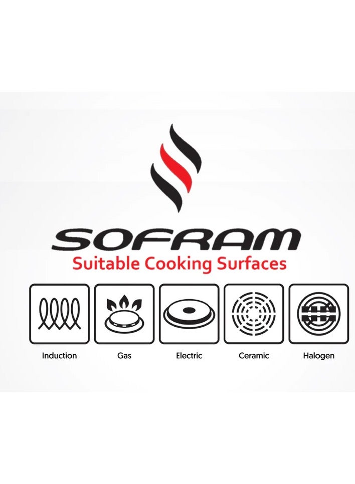 سوفرام كسرولة منخفض سوفرام استيل تركي مقاس 16 سم - Image 4