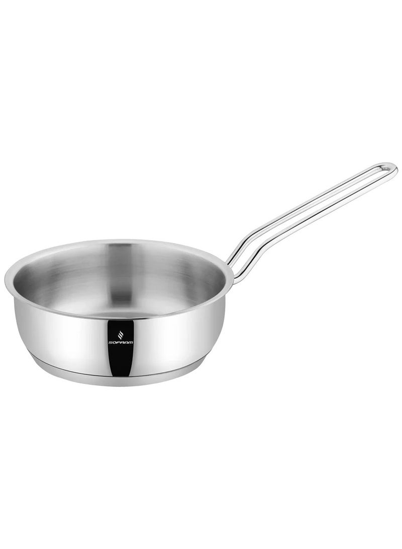 سوفرام كسرولة منخفض سوفرام استيل تركي مقاس 16 سم - Image 2