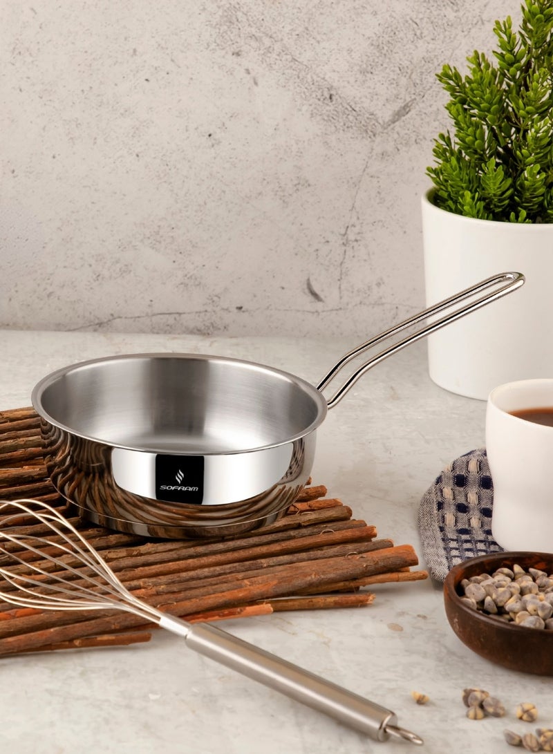 سوفرام كسرولة منخفض سوفرام استيل تركي مقاس 16 سم - Image 1