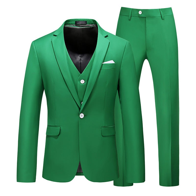 Long-Term Goods Men'S One-Button Suit Three-Piece Jacket Business Attire Wedding Banquet Groom Best Man Suit - Image 5