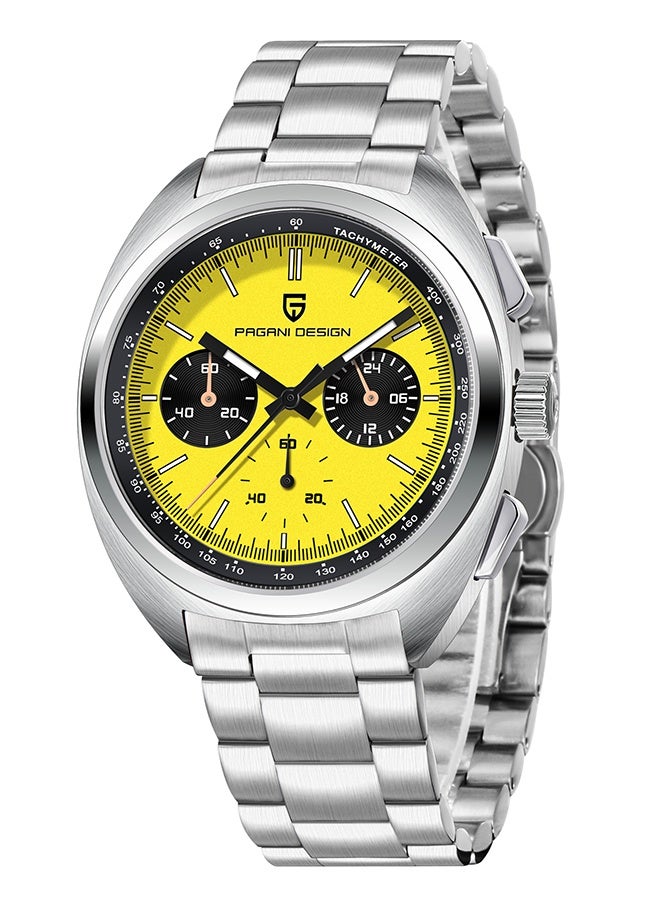 باغاني ديزاين ساعة كرونوغراف رجالية ، مرآة ياقوتي ، مقاومة للماء ، كوارتز ، حركة في كيه 63 ، 10 بار - Image 1