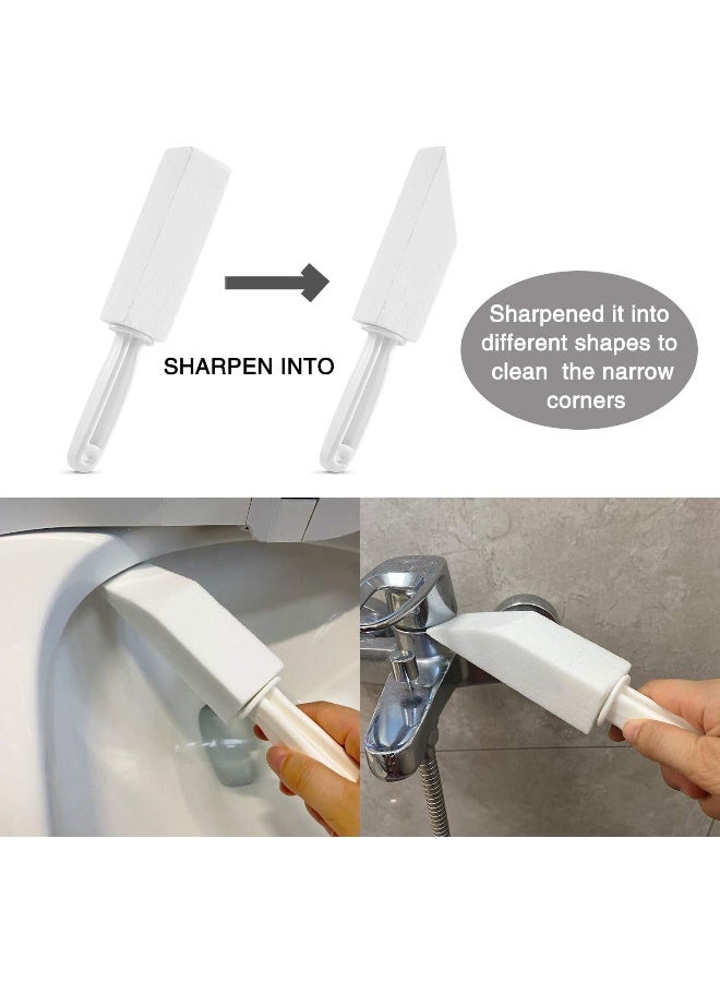 FALAMON فلامون 2 عبوة حجر الخفاف لتنظيف وعاء المرحاض مع مقبض، يزيل حلقات الماء العسر، تراكم الكالسيوم، الحديد والصدأ مناسب لتنظيف الحمام، حوض المطبخ، الشواية - Image 5