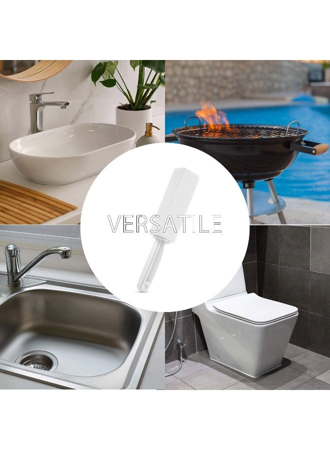 FALAMON فلامون 2 عبوة حجر الخفاف لتنظيف وعاء المرحاض مع مقبض، يزيل حلقات الماء العسر، تراكم الكالسيوم، الحديد والصدأ مناسب لتنظيف الحمام، حوض المطبخ، الشواية - Image 3