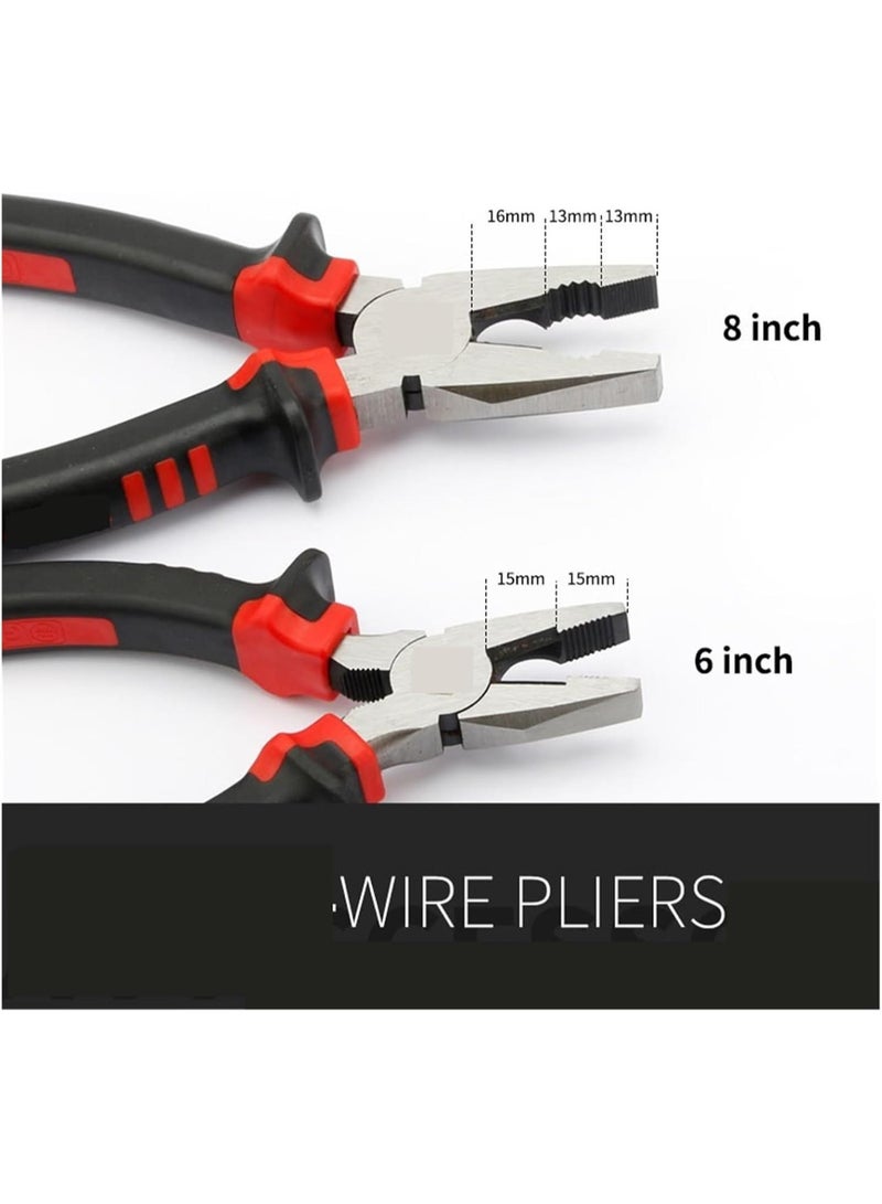 GGOOT multifunctional pliers 1pcs Industrial Grade Crv Wire Cutters Wire Plier 1Pcs Hardware Tools Hand Pliers Tiger Pliers 6/8 Inch (8 Inch) - Image 3