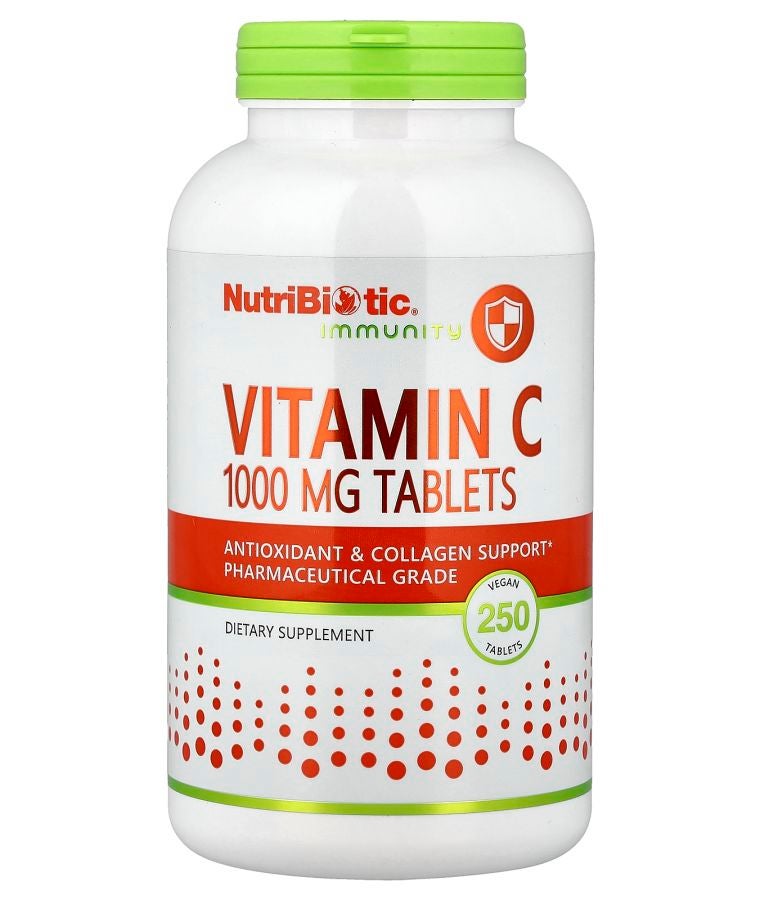 Nutribiotic Immunity Vitamin C 1000 mg 250 Vegan Tablets