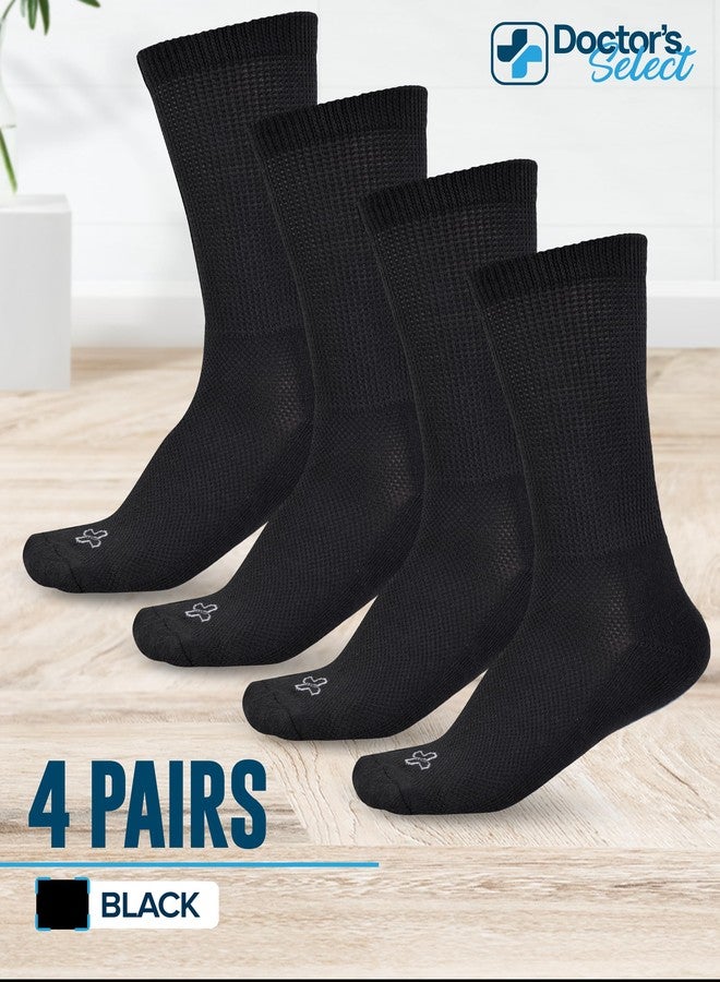 Doctor's Select Diabetic Socks - 4 Pairs Neuropathy Socks for Men & Women - Image 4